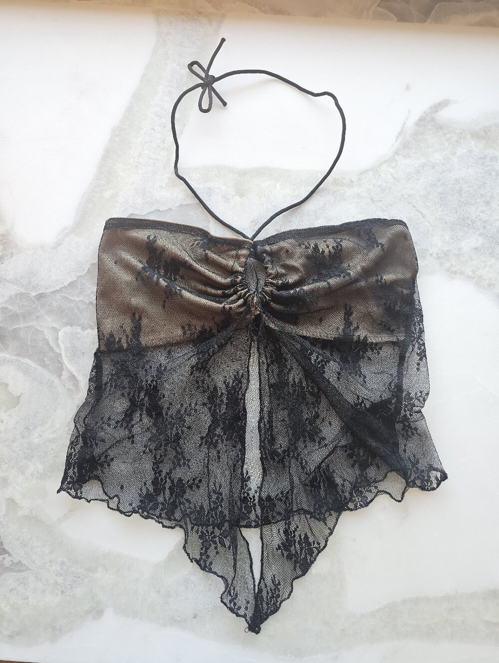 Tiger Mist Karolina Black Lace Tie-Top - Picture 5 of 10